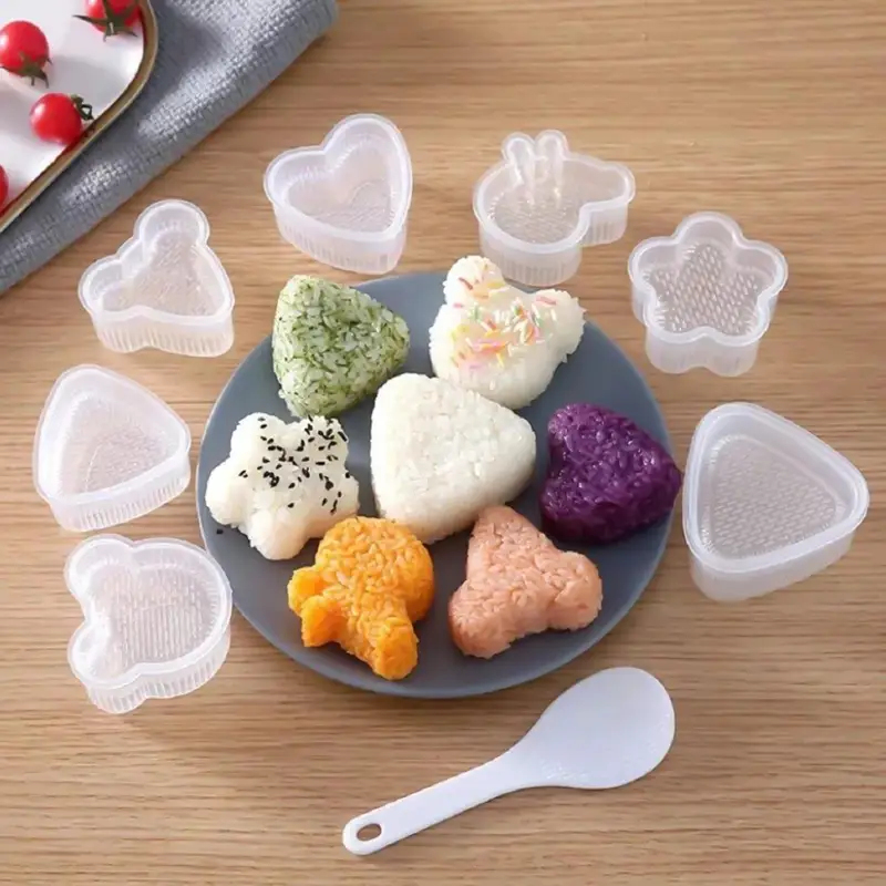 Rice Ball Mold - Kit de Moldes de Sushi em