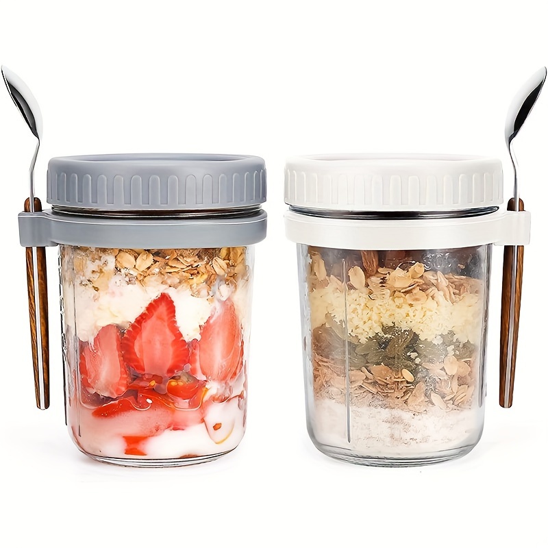 Overnight Oat Jar - Copo de aveia de vidro de