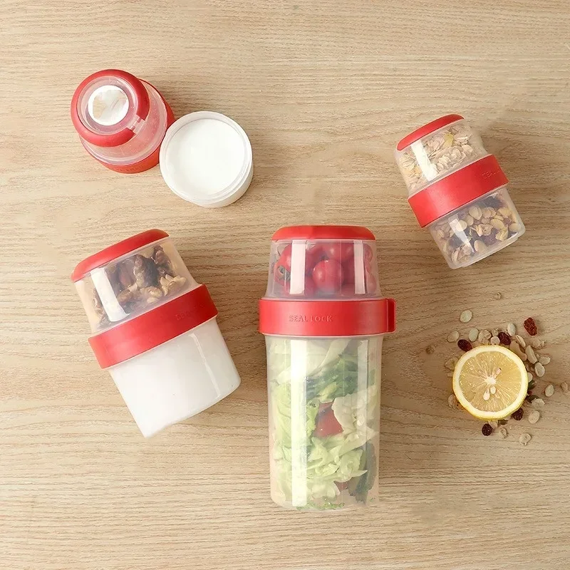 Meal Prep Yogurt Containers - Dupla camada selada compartimento caixa mais
