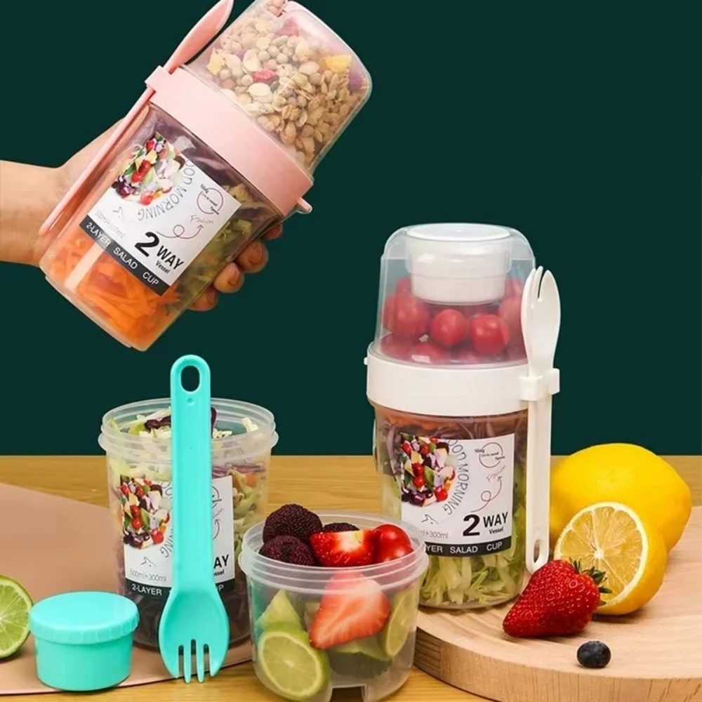 Meal Prep Yogurt Containers - Copo de salada portátil copo de