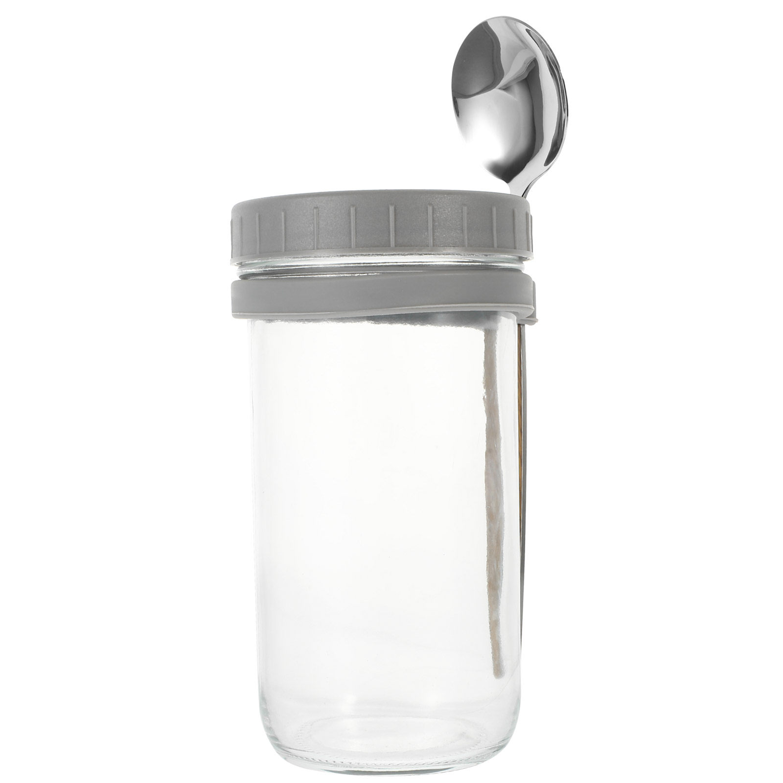 Overnight Oat Jar - Conjunto de Copo de Vidro Estiloso