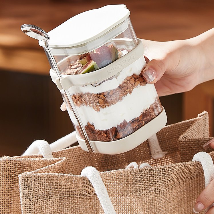 Overnight Oat Jar - Copo de Vidro para Overnight Oats