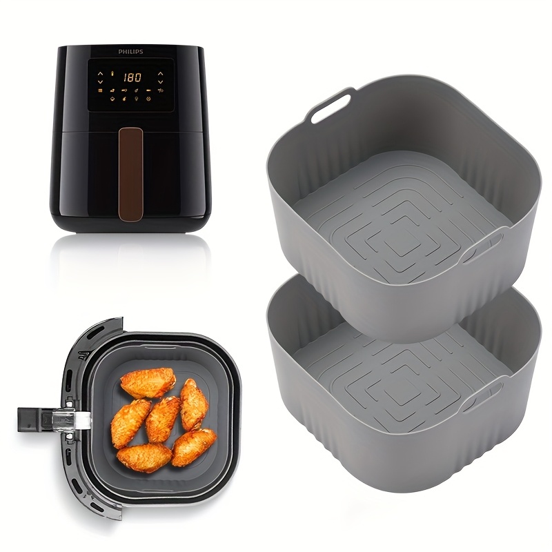 Philips Air Fryer Hd9252 - Bandeja de cozimento quadrada do silicone