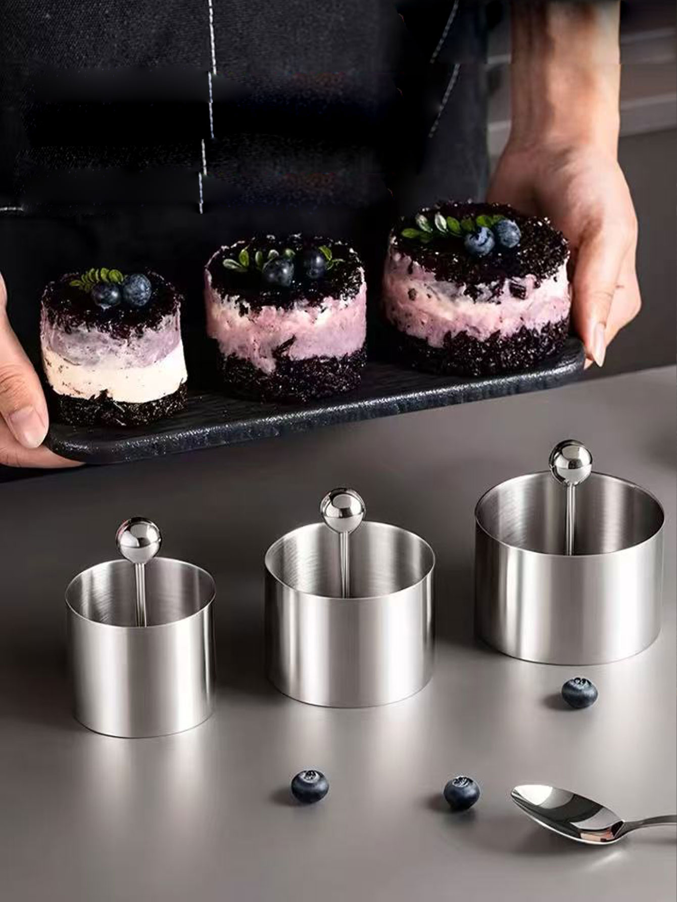 Rice Ball Mold - 304 aço inoxidável roxo arroz taro
