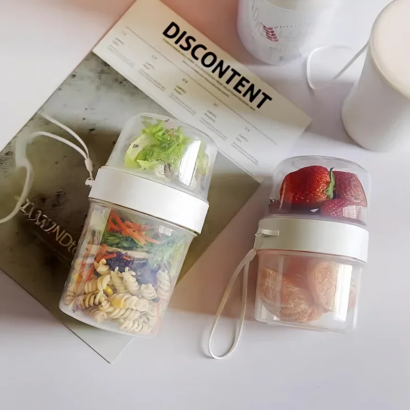 Meal Prep Yogurt Containers - Conjunto Portátil de Recipientes para Café
