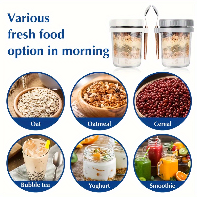 Copo de aveia de vidro de 1 un - Overnight Oat Jar avaliação e preço