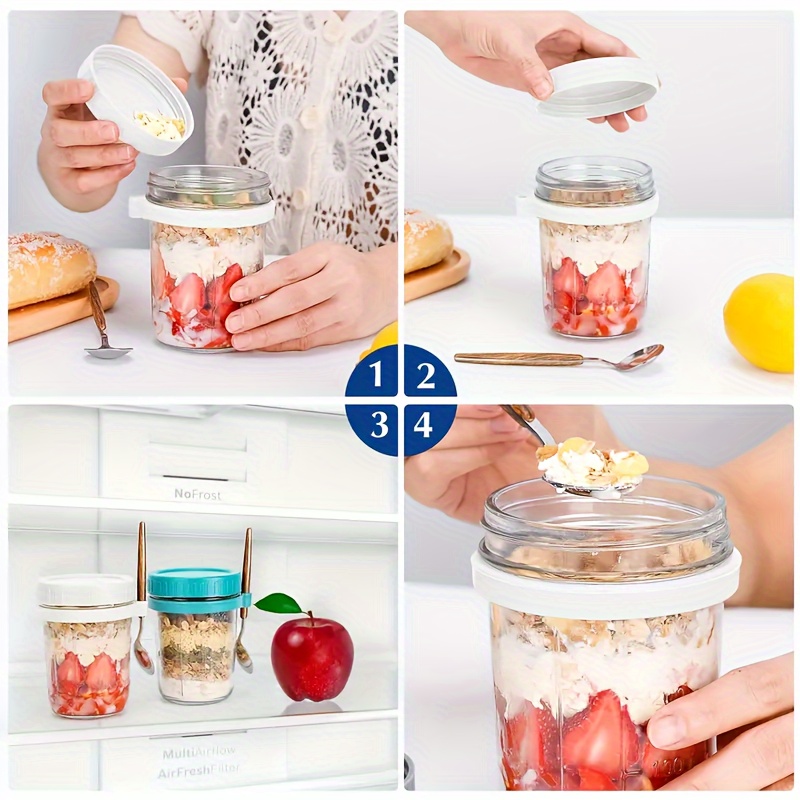 Copo de aveia de vidro de 1 un - Overnight Oat Jar avaliação e preço