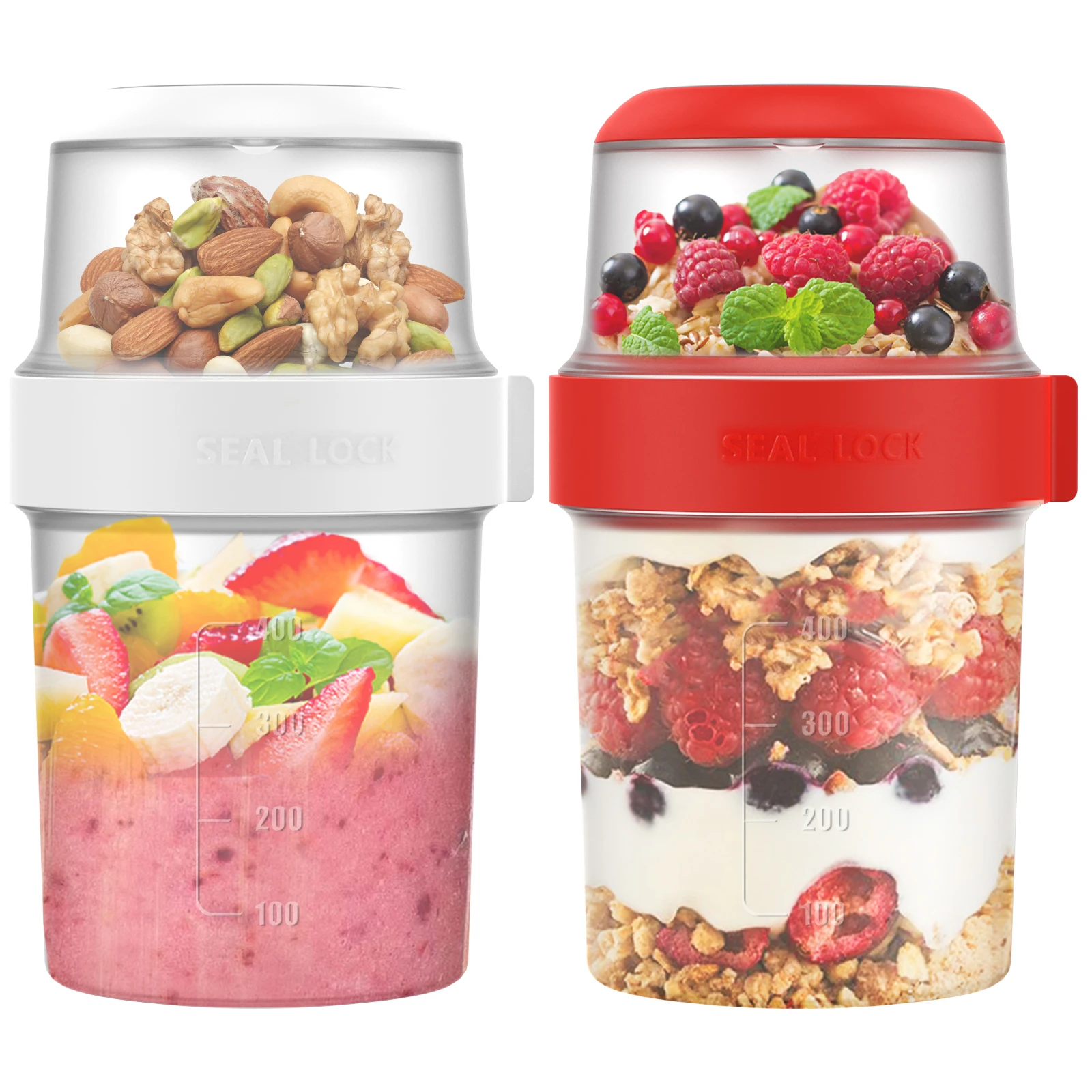 2 pçs copos de café da manhã r - Overnight Oat Jar avaliação e preço