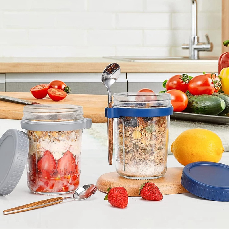 Conjunto com 4 Recipientes par - Overnight Oat Jar avaliação e preço