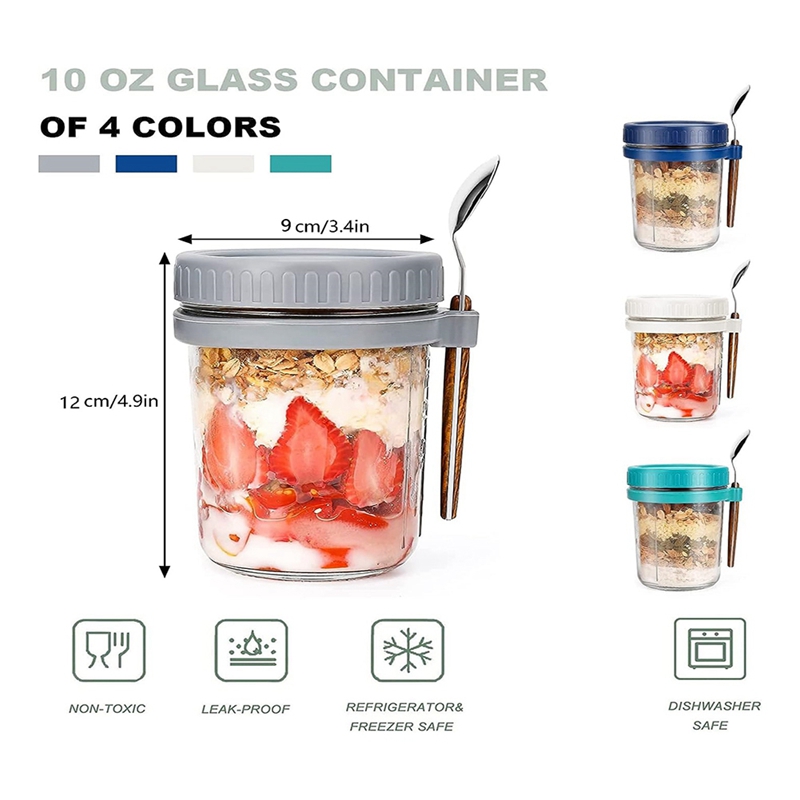 Conjunto com 4 Recipientes par - Overnight Oat Jar avaliação e preço