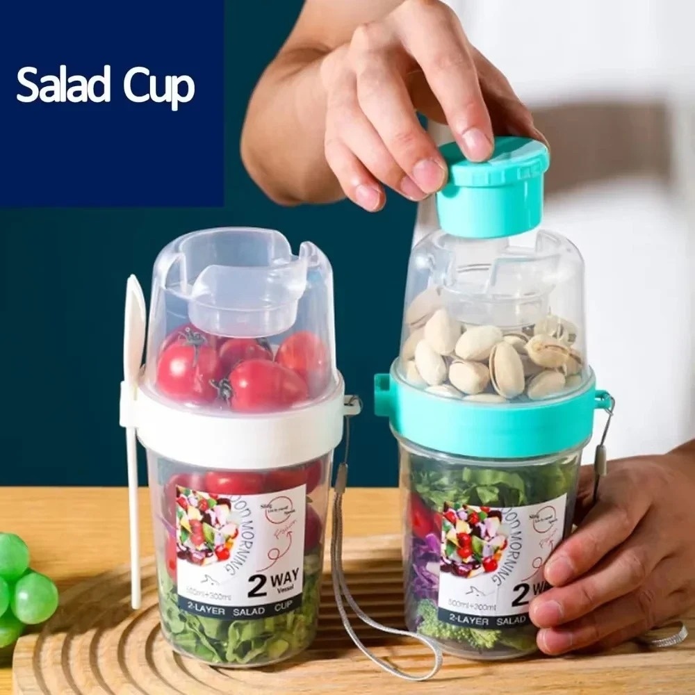 Copo de salada portátil copo d - Meal Prep Yogurt Containers avaliação e preço