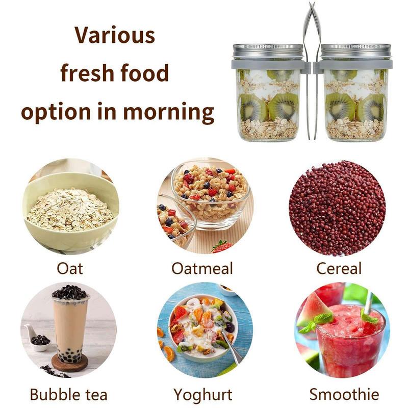 Recipientes de aveia durante a - Overnight Oat Jar avaliação e preço