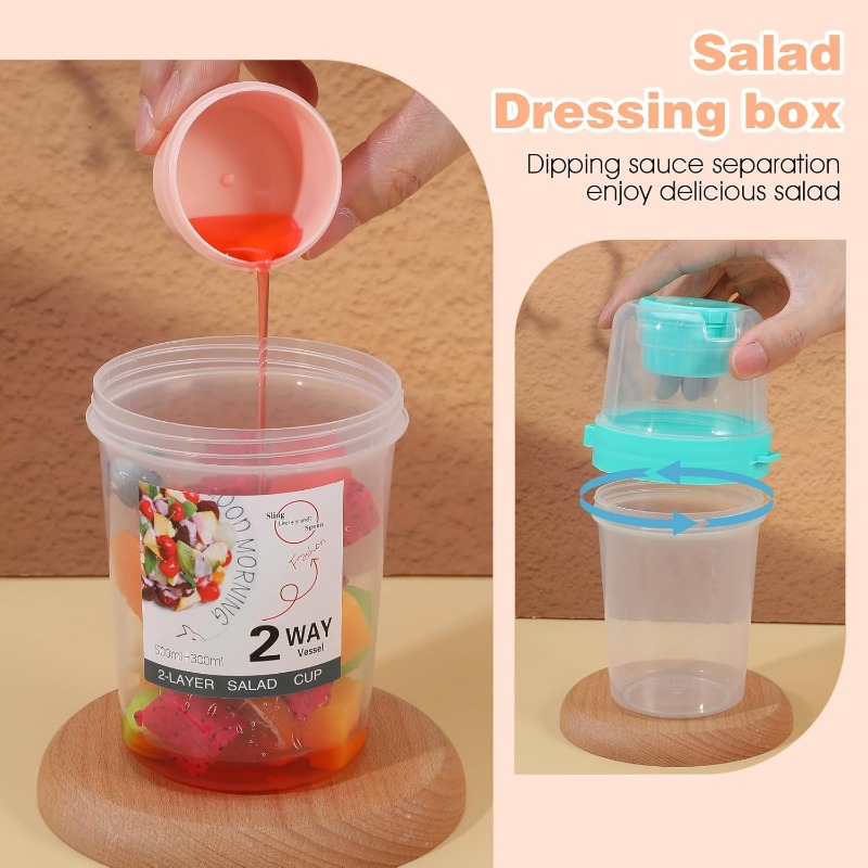 Copo Portátil para Salada, Cop - Meal Prep Yogurt Containers avaliação e preço
