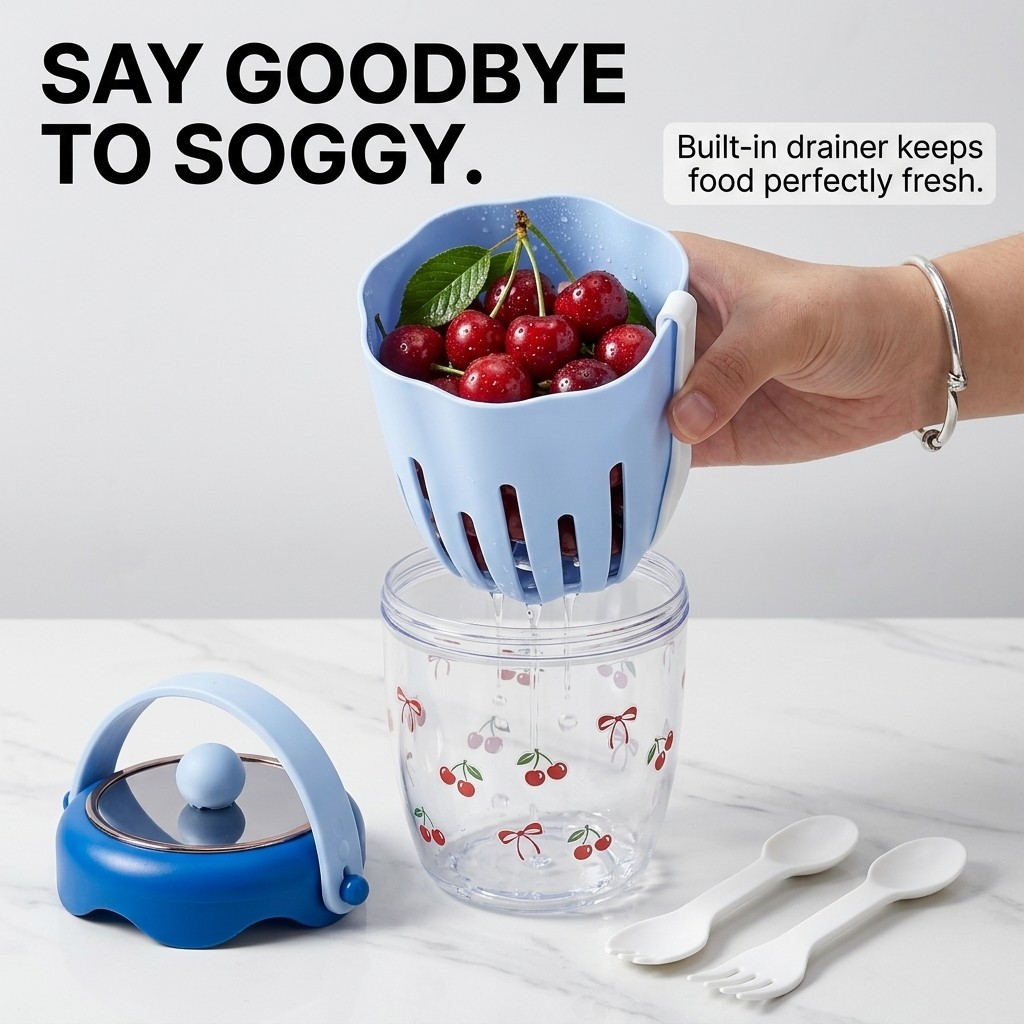 Recipiente Portátil de Plástic - Meal Prep Yogurt Containers avaliação e preço