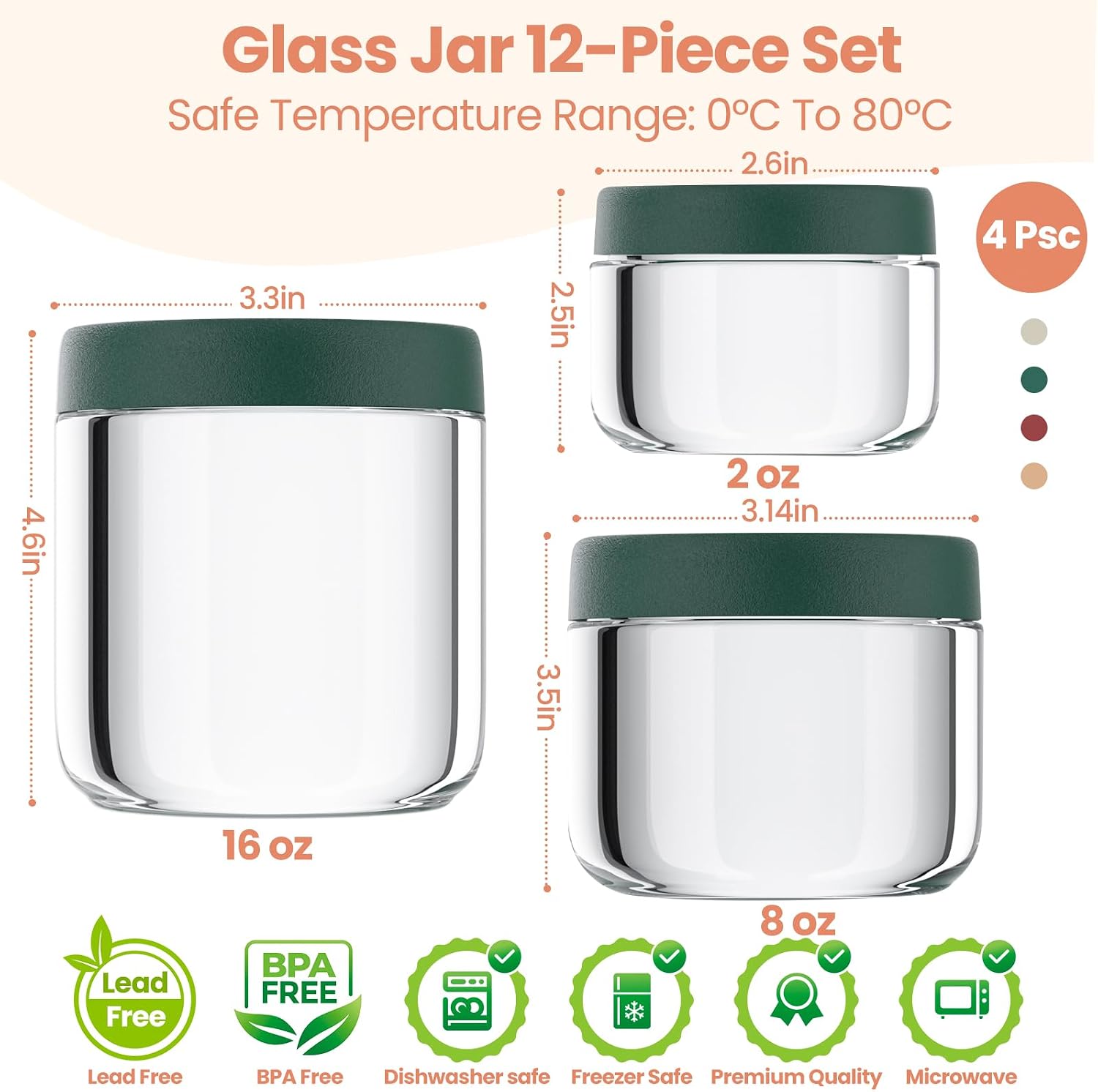 Conjunto de 12 Potes para Over - Overnight Oat Jar avaliação e preço