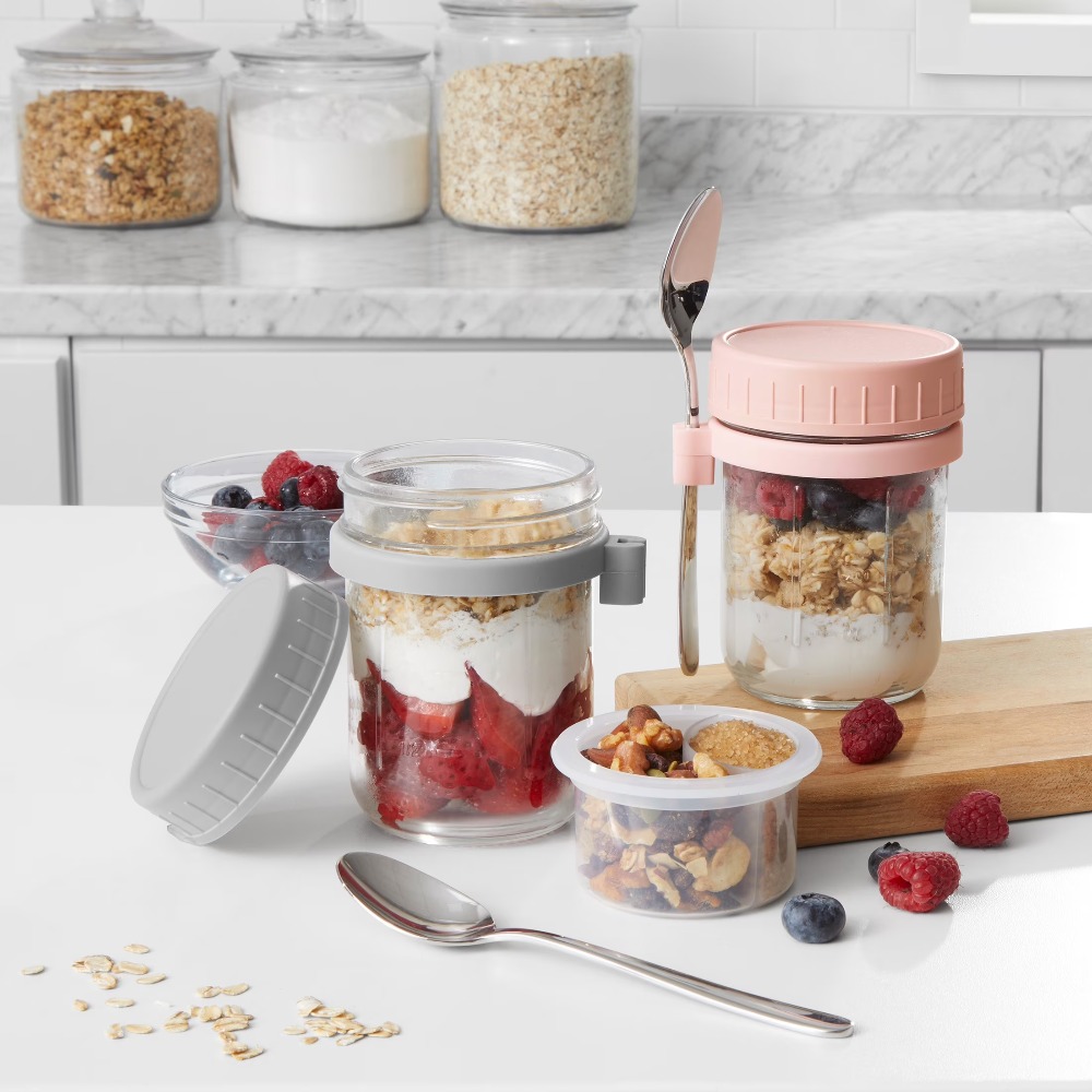 Pote Portátil para Overnight O - Overnight Oat Jar avaliação e preço