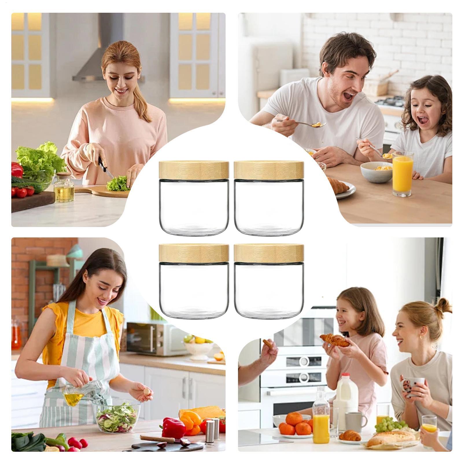 Potes de Vidro de Boca Larga p - Meal Prep Yogurt Containers avaliação e preço