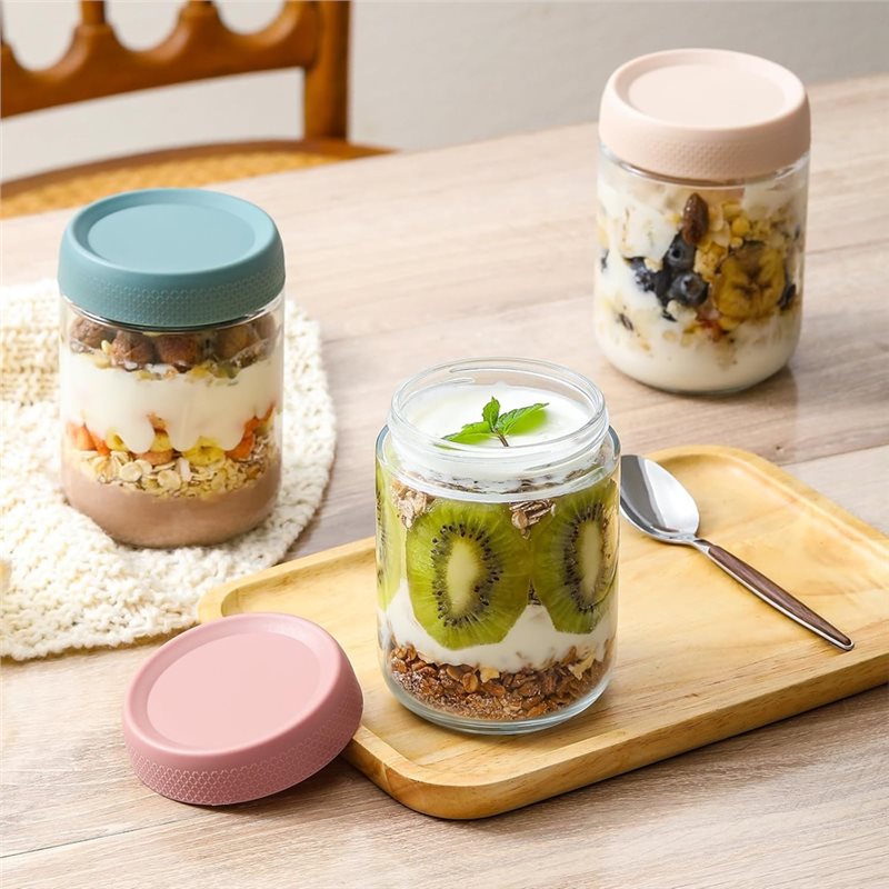 CHCH 6 Potes de Vidro Hermétic - Overnight Oat Jar avaliação e preço