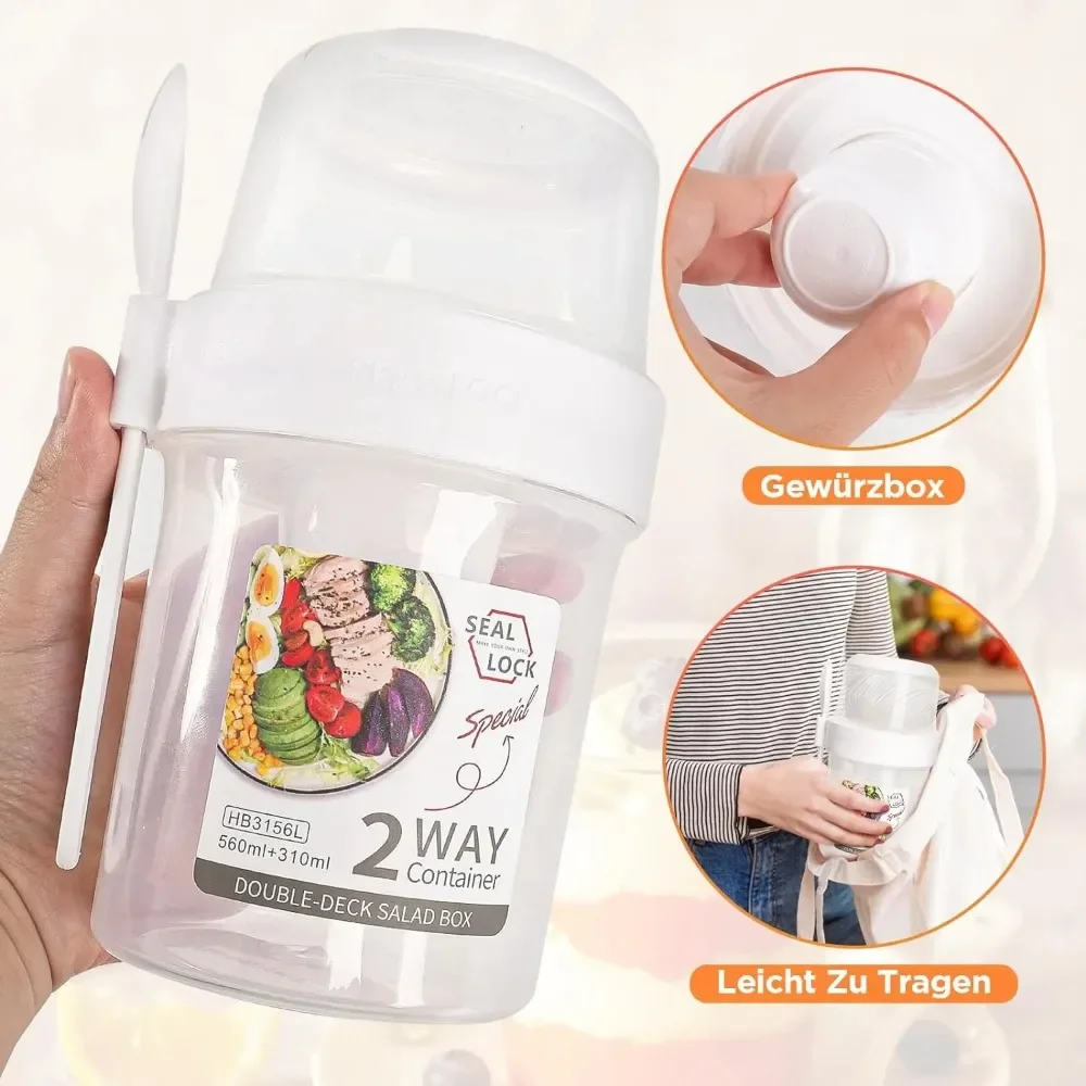 Copo de salada copos de café d - Meal Prep Yogurt Containers avaliação e preço