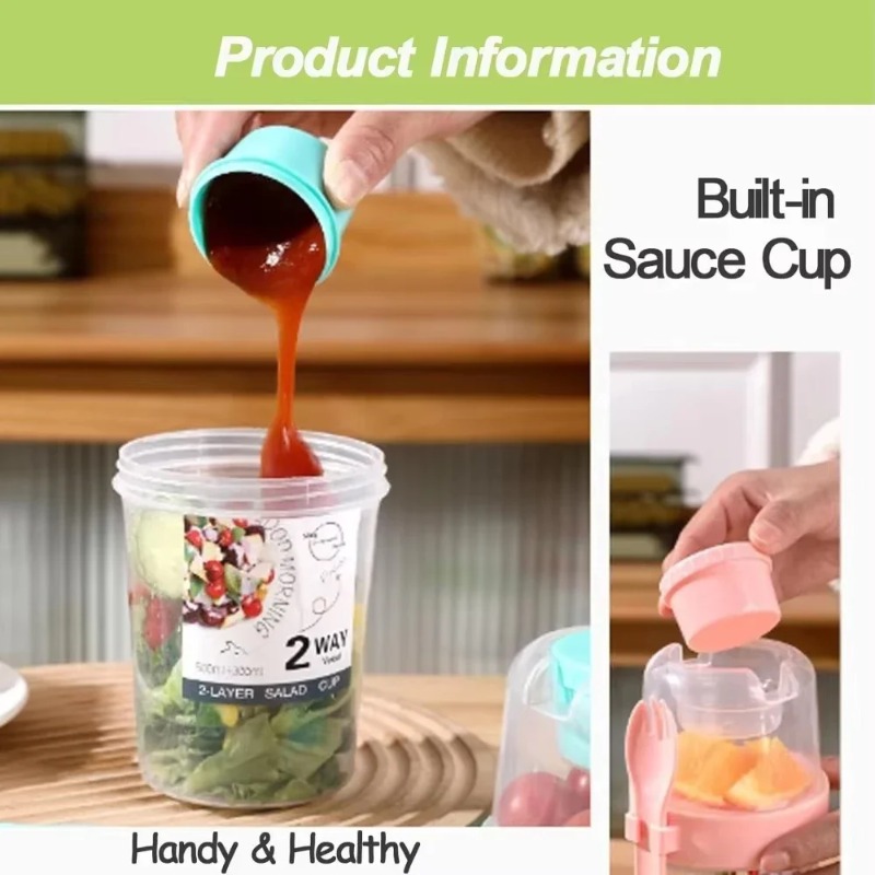 Copo de salada portátil, copo  - Meal Prep Yogurt Containers avaliação e preço